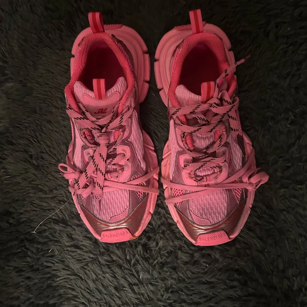 Balenciaga Pink and Silver Sneakers - Picture 2 of 4
